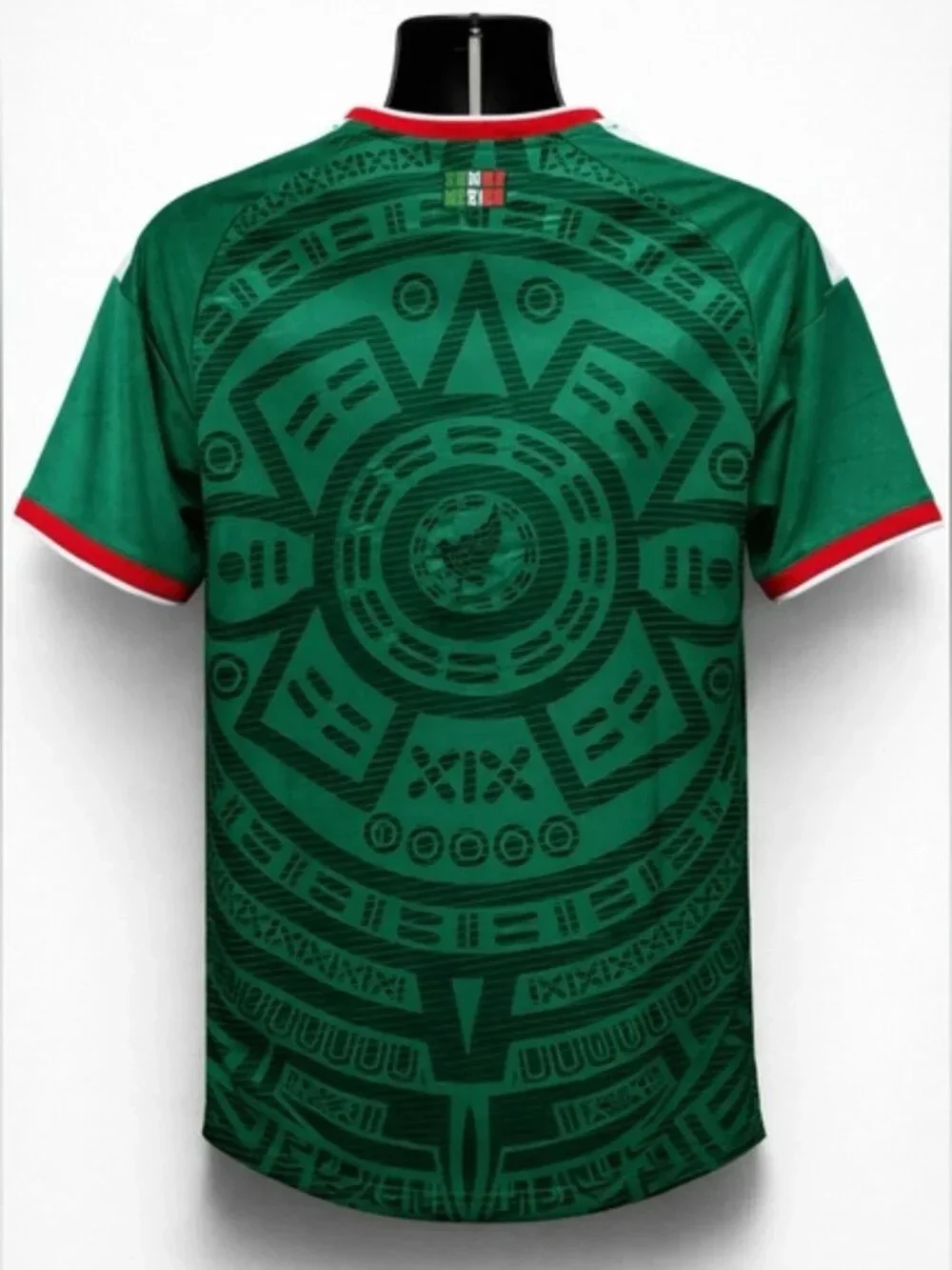 adidas Green Mexico Soccer Jersey with White and Red Accents